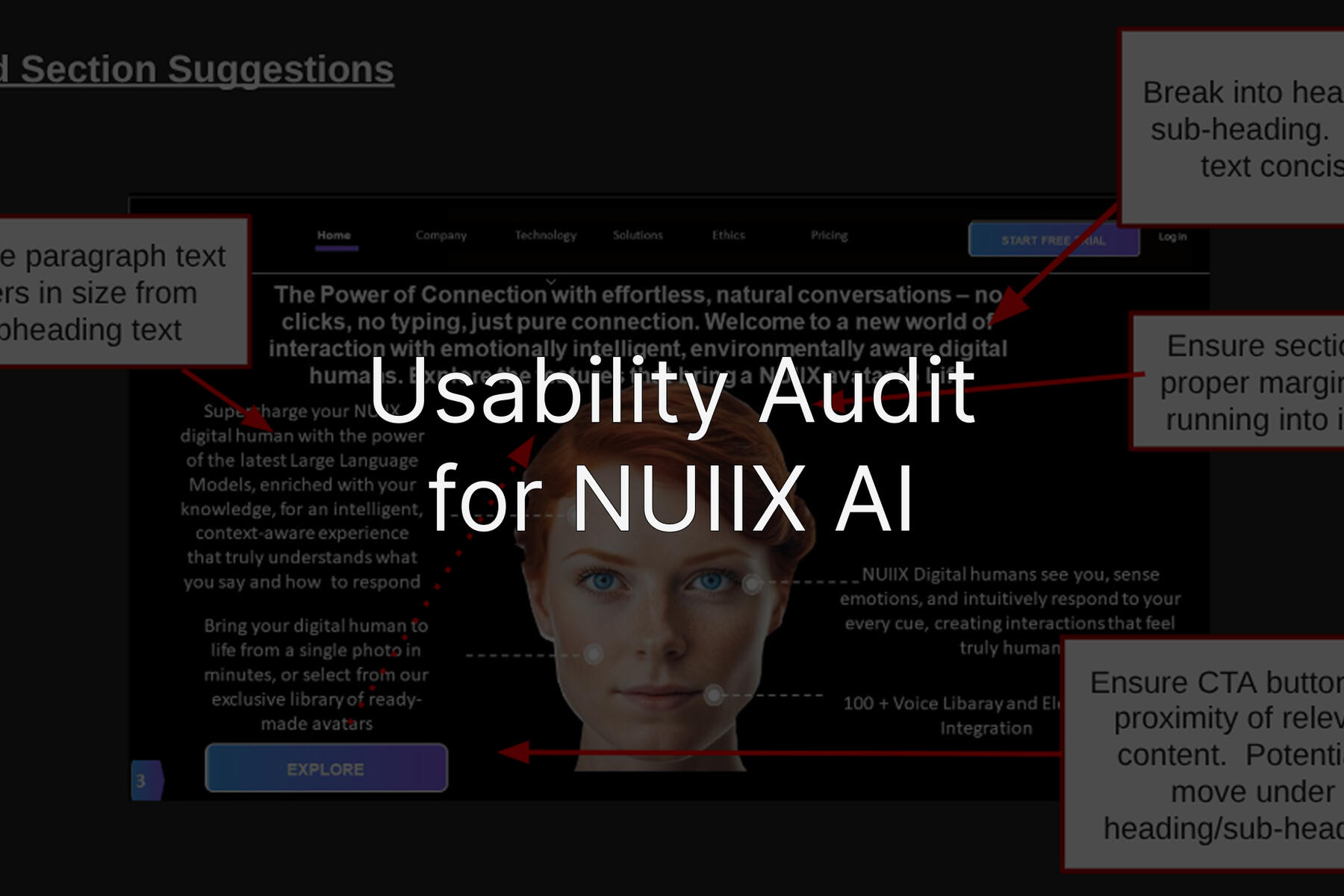 Case Study for NUIIX AI Usability Audit
